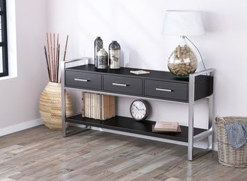 Консоль із ящиками L-145 Хром Loft Design Венге Луїзіана 143932c23424 фото