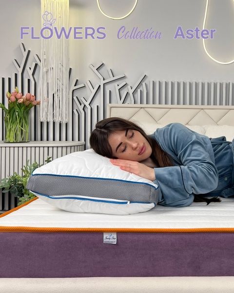 Подушка анатомічна класична "Strong Sleep 3D" 50х70 Gray (Темно-сіра) 1227 фото
