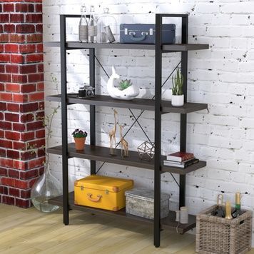 Стелаж Сінгл-4-120 Loft Design Венге Луїзіана 54477c21450 фото