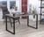 Письмовий стіл Loft design Q-135-36 Black Дуб Палена 144531c23881 фото