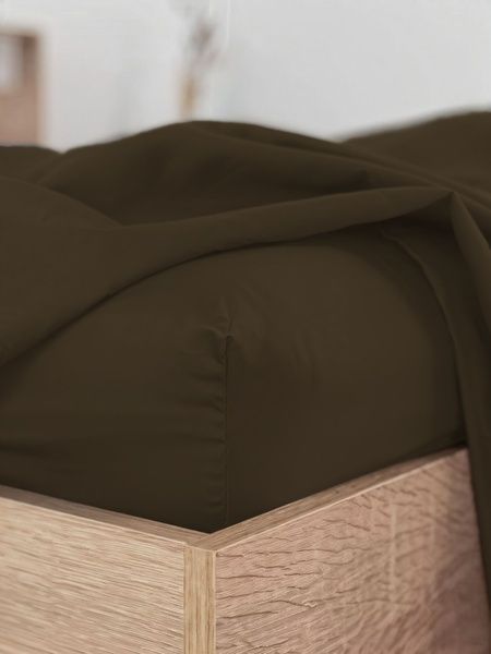 Набір Good-Dream простирадло на резинці 70х190 + 2 наволочки 50х70 сатин Chocolate (GDBSSCH070190) GDBSSCH070190 фото
