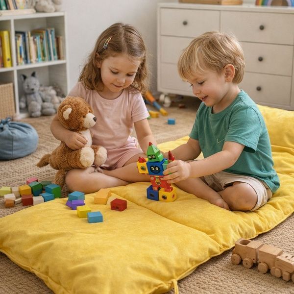 Матрац-трансформер Flex Fold Easy Transform Collection жовто-зелений T9810 фото