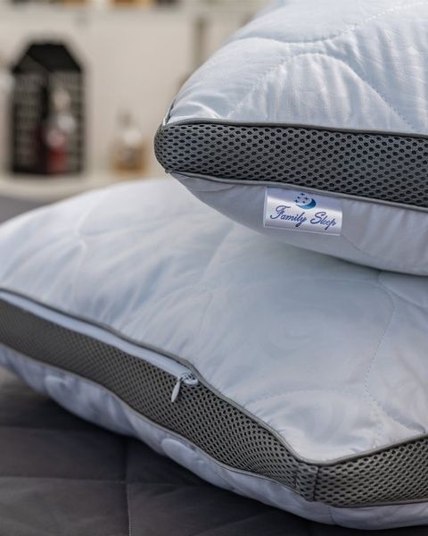 Подушка анатомічна класична "Strong Sleep 3D" 50х70 Gray (Темно-сіра) 1227 фото