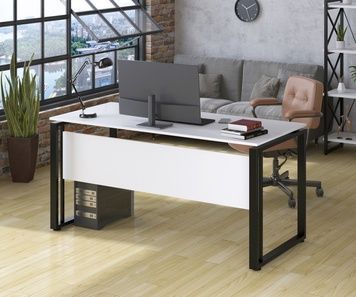 Письмовий стіл G-160-18 Loft Design Білий 140308c23044 фото