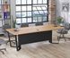 Стол для переговоров V-240 Loft Design Дуб Крафт золотой Без розеток 144812c24442 фото
